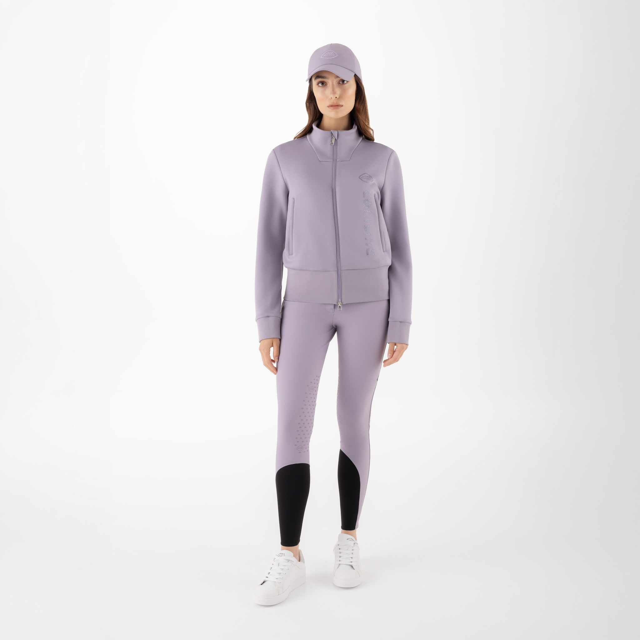 Equiline Ladies Glempa full zip sweatshirt in a casual style, featuring a front zipper and comfortable fit for everyday wear.
