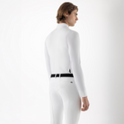 Equiline men's long sleeve competition show shirt with colorful design, featuring a back view of the stylish riding apparel.
