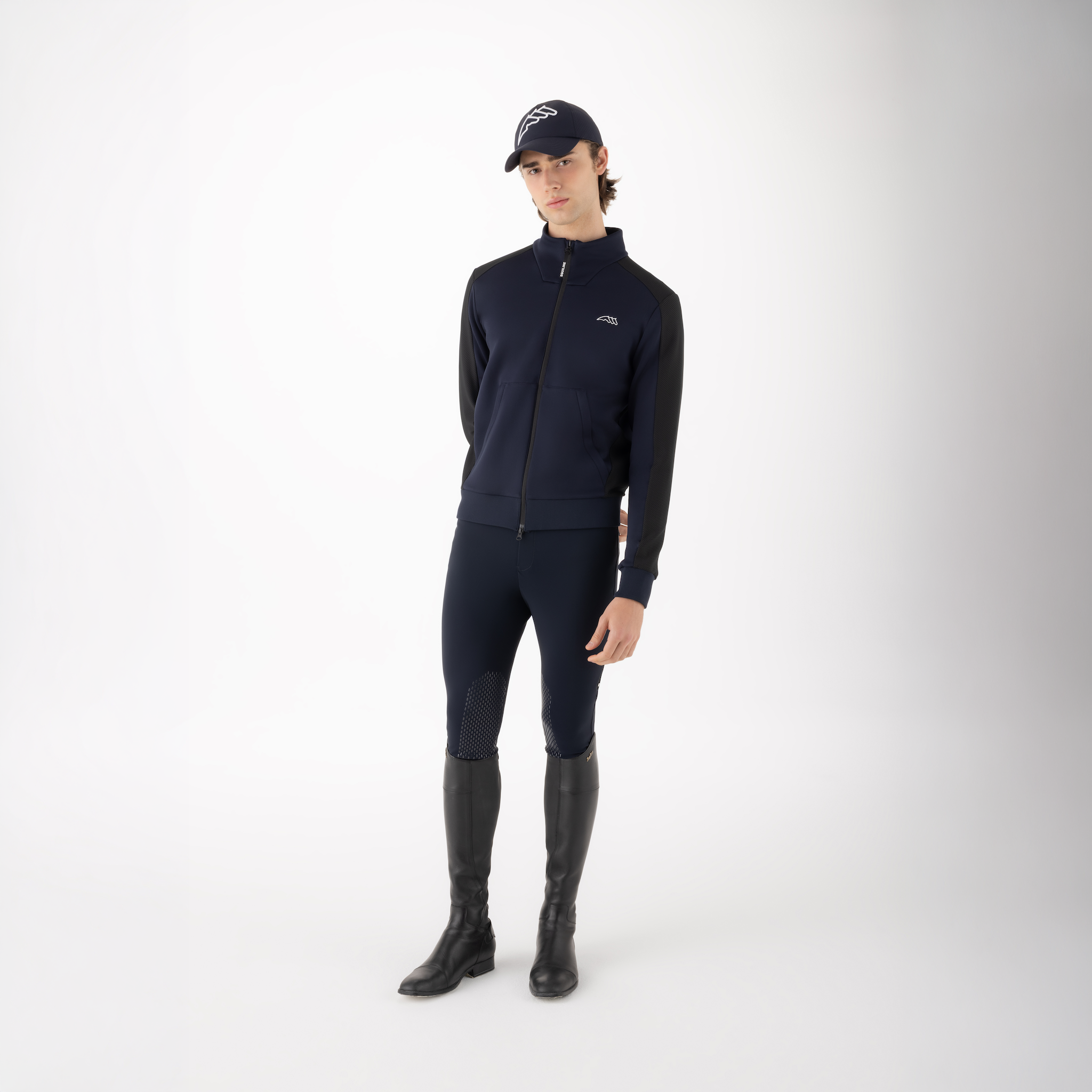 Equiline men's Celfa full-zip sweatshirt with casual fit, shown in a comfortable, stylish design suitable for everyday wear.