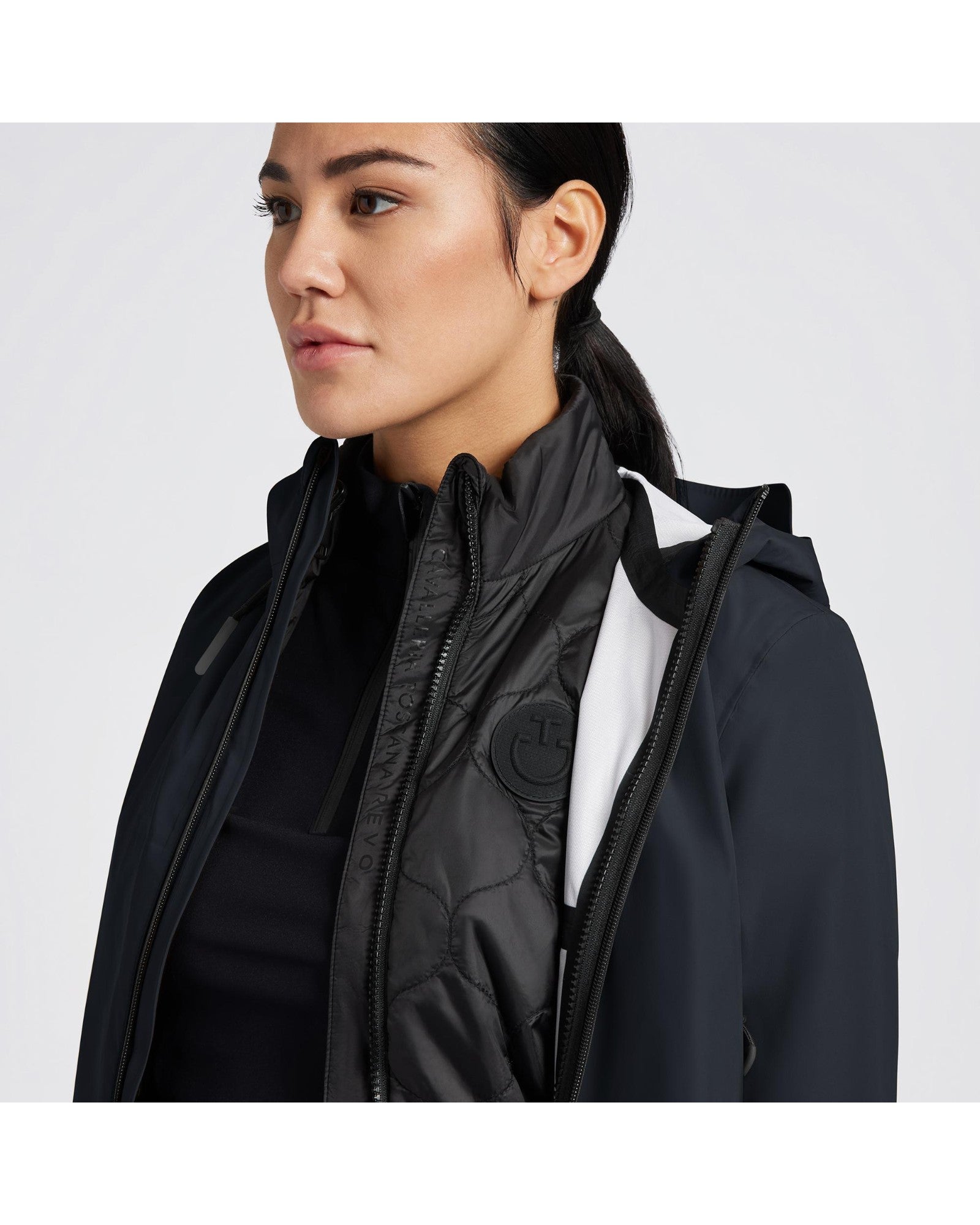 Cavalleria Toscana Ladies 3-Way Hooded Performance Jacket - Espayo Equestrian