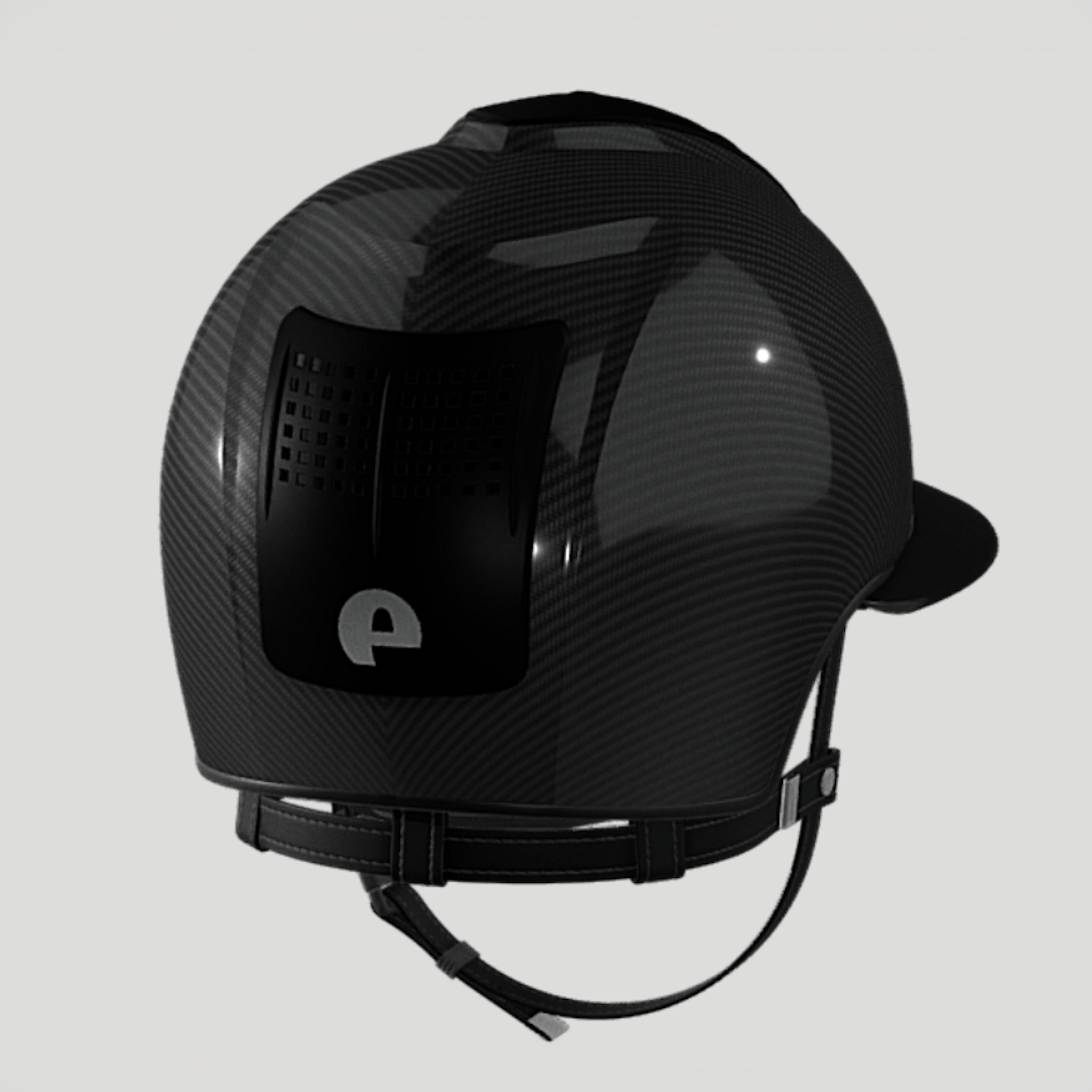 KEP Carbon Shine Polo Riding Helmet with 3 Matt Inserts - Espayo Equestrian