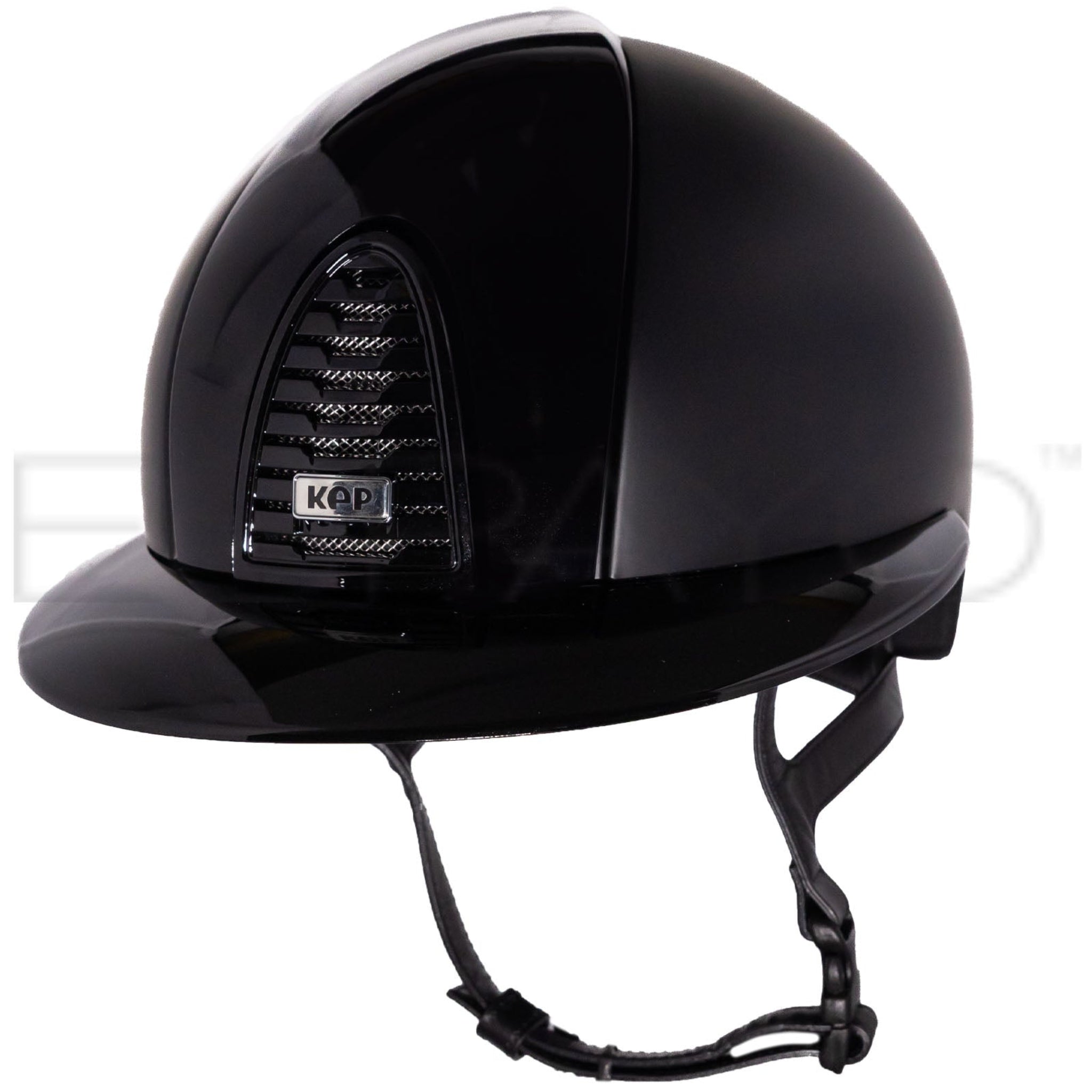 KEP Cromo 2.0 Textile Polo Riding Helmet, Polish - Front & Rear, Visor, Frame, Grid, Sub, Button, Metal Silver Shine Logo - Espayo Equestrian