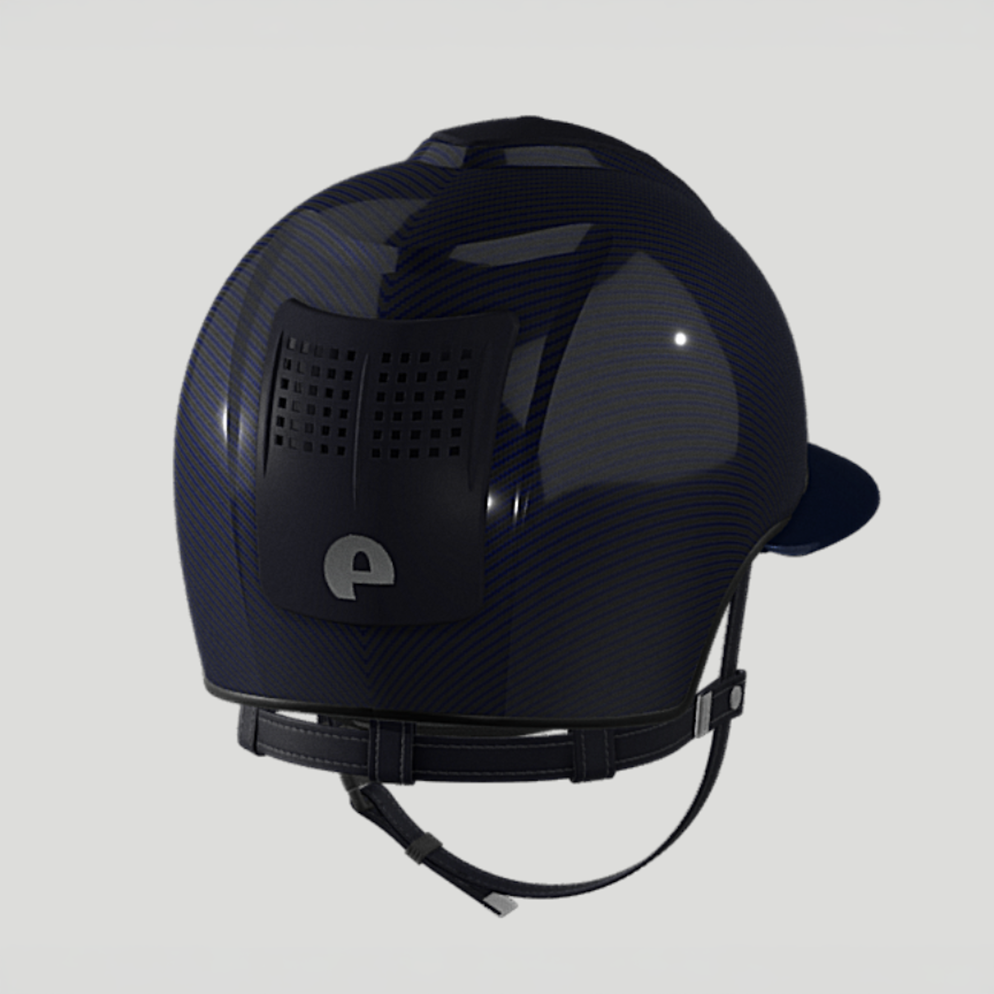 KEP Carbon Shine Polo Riding Helmet with 3 Matt Inserts - Espayo Equestrian
