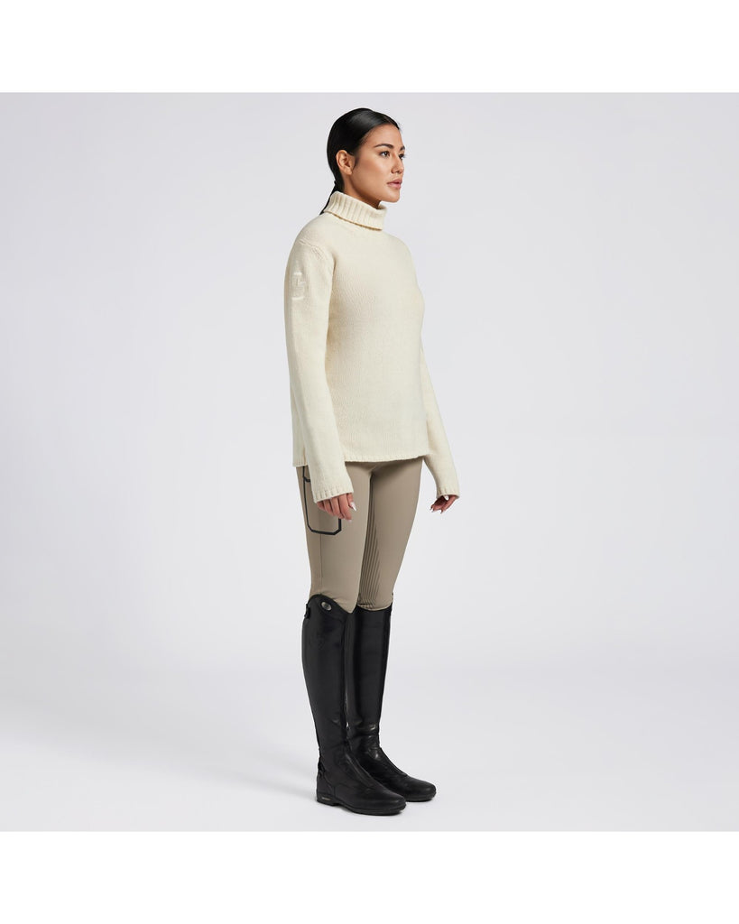 Cavalleria Toscana Ladies Lambswool Oversized Turtleneck Sweater - Espayo Equestrian