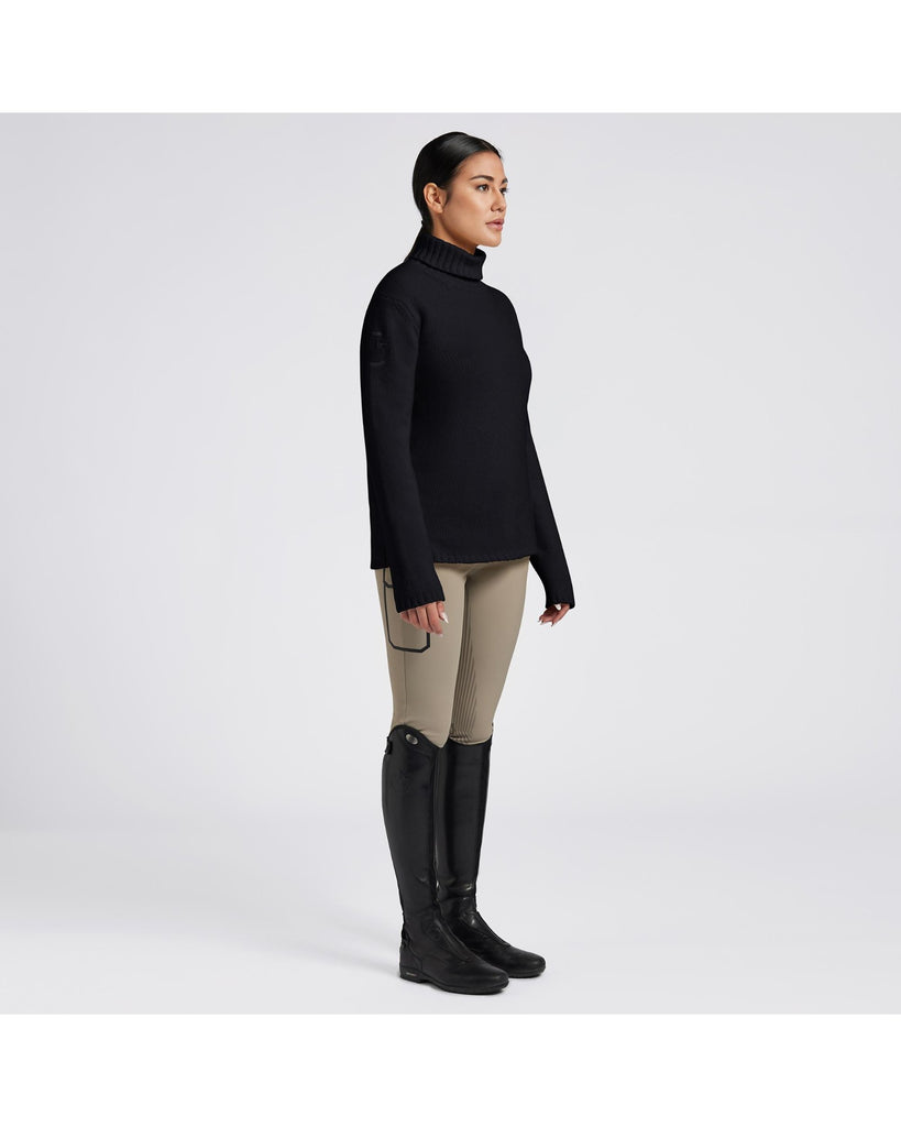 Cavalleria Toscana Ladies Lambswool Oversized Turtleneck Sweater - Espayo Equestrian