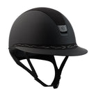 Samshield Miss Shield Shadowmatt 2.0 Riding Helmet, Alcantara Top, Flower Swarovski Front Band, Matt Trim & Blazon - Espayo Equestrian