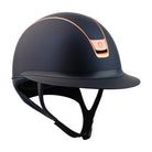 Samshield Miss Shield Shadowmatt 2.0 Riding Helmet, Matt Pink Gold Trim & Blazon - Espayo Equestrian