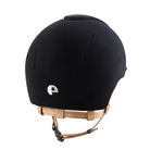 KEP Smart Nova Velvet Riding Helmet with Beige Chin Strap - Espayo Equestrian
