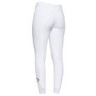 Cavalleria Toscana ladies' New Grip Supergrip breeches showing beige fabric, knee patches, and waistband detail for riding comfort.