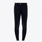 Cavalleria Toscana Ladies New Grip Supergrip Breeches with white fabric and black waistband, designed for equestrian riding comfort.