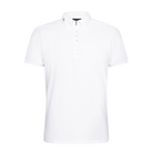White Trolle Mens Aero Show Shirt with tailored fit, designed for equestrian show events, featuring breathable fabric and classic style.