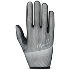 Black Roeckl Laila 2 riding gloves with leather palms and adjustable wrist straps, designed for comfort and grip while riding.