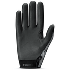 Black Roeckl Laila 2 riding gloves with reinforced palms and adjustable wrist straps, designed for equestrian riding comfort.