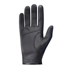 Navy Roeckl Millero unisex gloves shown from the back, featuring textured fabric and sleek design for stylish warmth.