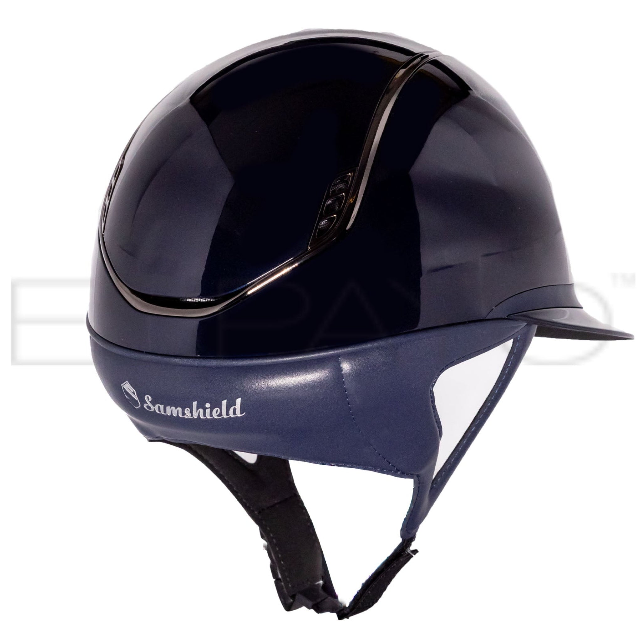 Samshield Helmets Samshield Miss Shield Shadowglossy 2.0 Riding Helmet, Black Chrome Trim ...