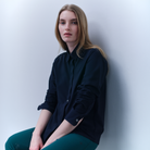 Navy Trolle Ladies casual piquet shirt featuring a classic polo style, short sleeves, and a comfortable fit.