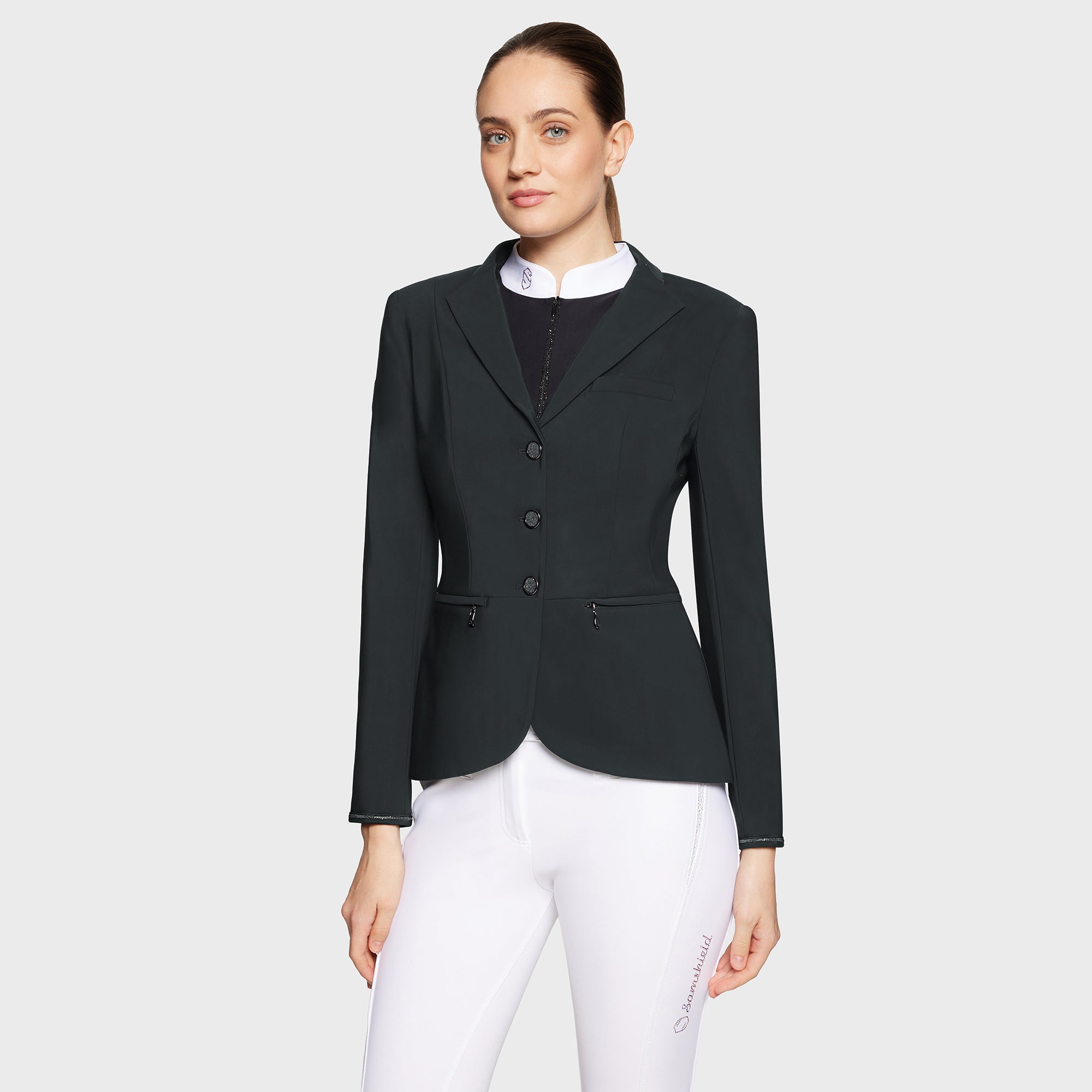 本知夢　新品　Women Essential Shield Jacket Samshield Ladies AW25 Victorine Crystal Fabric Show Jacket