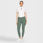 Samshield Ladies SS26 Clara Premium knee grip breeches in pistachio face fabric, designed for riding comfort and style.