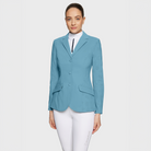 Samshield Ladies Alixair Leaf show jacket in navy with leaf embroidery, tailored fit, and stylish design for equestrian competitions.