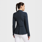 Samshield Ladies Victorine Crystal Fabric Jacket in navy, showing elegant tailored fit and crystal accents on the back.