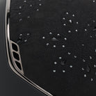 Samshield Miss Shield Shadowmatt 2.0 riding helmet with crystal bloom top, black chrome trim, and navy detailing.