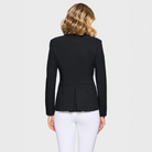 Samshield Ladies SS26 Victory Premium black show jacket displayed on a mannequin, tailored fit with subtle detailing.