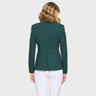 Samshield Ladies SS26 Victory Premium show jacket in hunter green, tailored fit with elegant details for equestrian events.