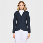 Samshield Ladies SS26 Victory Premium navy show jacket with tailored fit and elegant design for equestrian competitions.