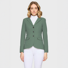 Samshield Ladies SS26 Victory Premium show jacket in pistacchio, tailored fit with detailed stitching and high-quality fabric.