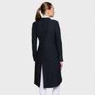 Samshield Ladies Frac Wellington crystal show jacket in navy, tailored dressage tail coat with elegant crystal details.