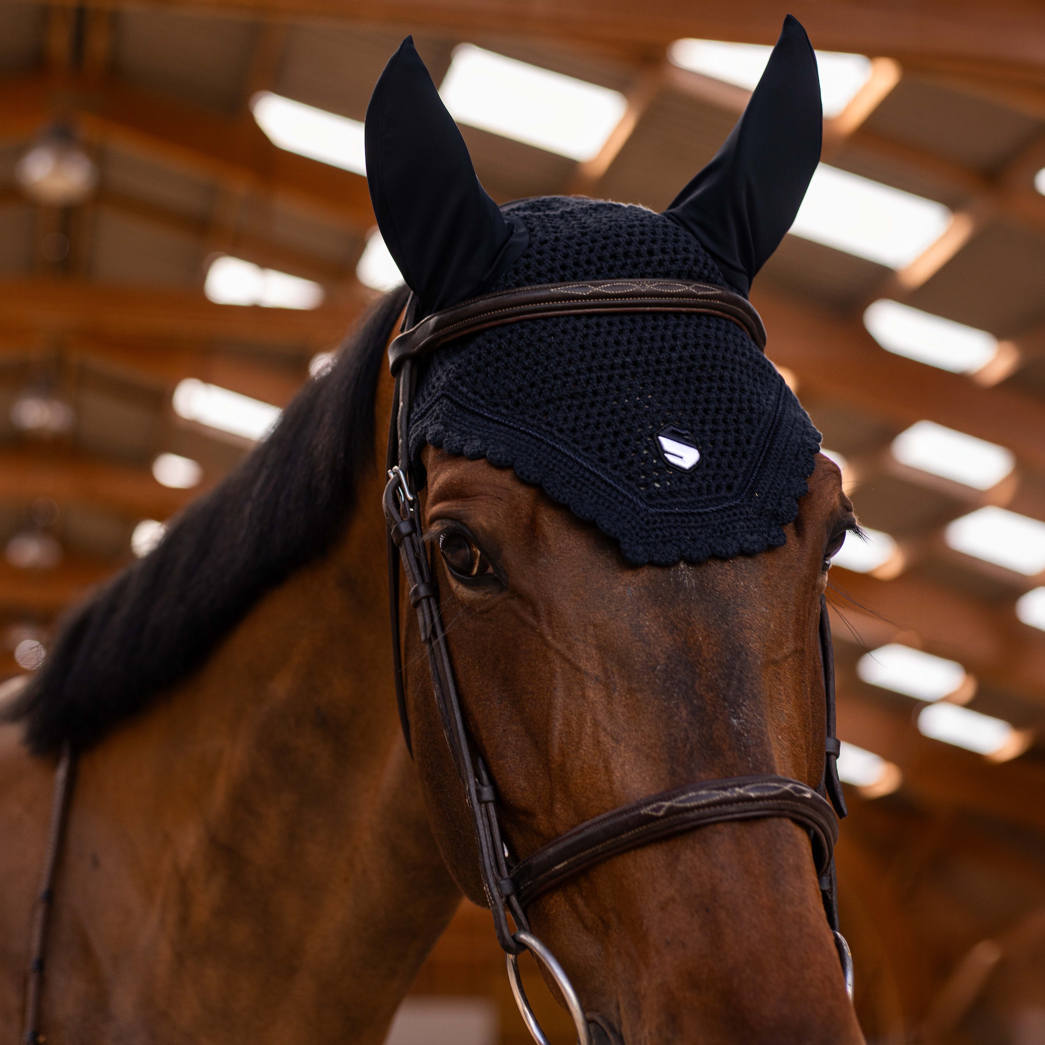 Samshield Flyshield Embroidery Fly Veil - Espayo Equestrian