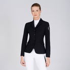 Black Vestrum Ladies Barcellona Show Jacket with tailored fit and stylish design, suitable for equestrian events.