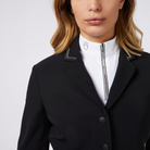 Black Vestrum Ladies Nizza Show Jacket with tailored fit and stylish detailing, designed for equestrian competitions.