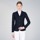 Vestrum Ladies Valencia show jacket in navy, tailored fit with elegant details, designed for equestrian competitions.