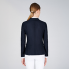 Vestrum Ladies Valencia show jacket in navy, tailored fit with structured back design, ideal for equestrian competitions.