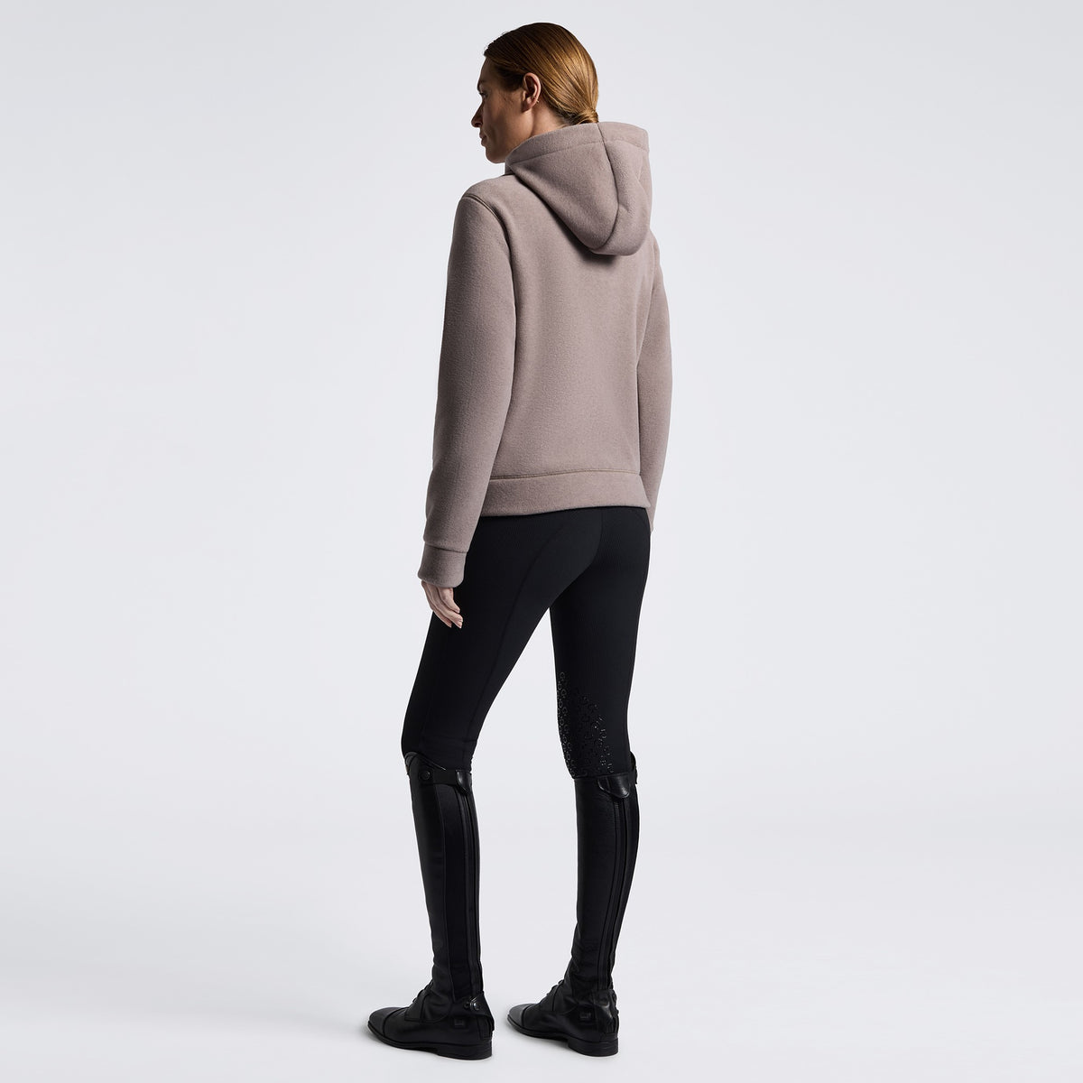 Cavalleria Toscana Ladies Fleece Zip Hoodie – Cipria