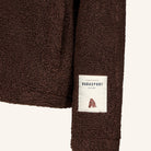Dada Sport Ladies Tabalou Fleece in Brown, close-up of the hem and Dada Sport label
