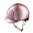 KEP Smart Nova Metal Polish Star in Pink with glitter Star Pink front insert and cream chin strap, front view