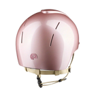 Back view of the KEP Smart Nova Metal Polish Star in Pink with Star Pink rear logo and cream chin strap