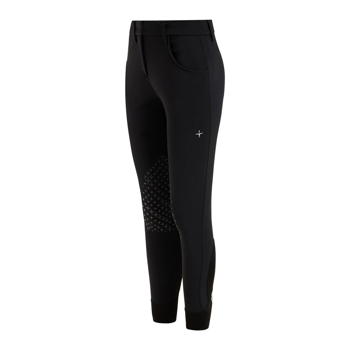 Trolle Ladies Athlete Regular Breeches Knee Grip in Black, competition breeches with silicone knee grip.