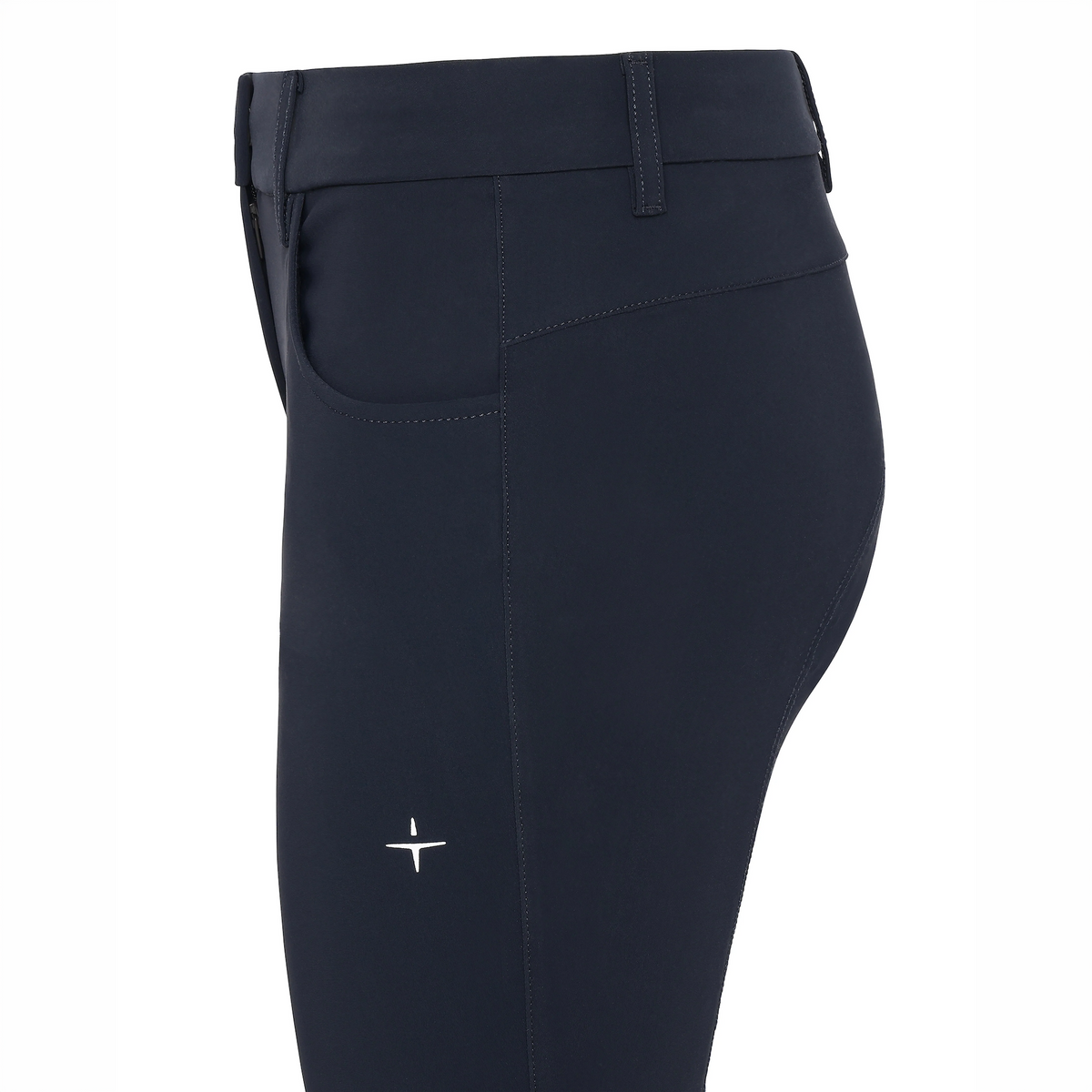 Trolle Ladies Athlete Regular Breeches Knee Grip in Navy, competition breeches with silicone knee grip.