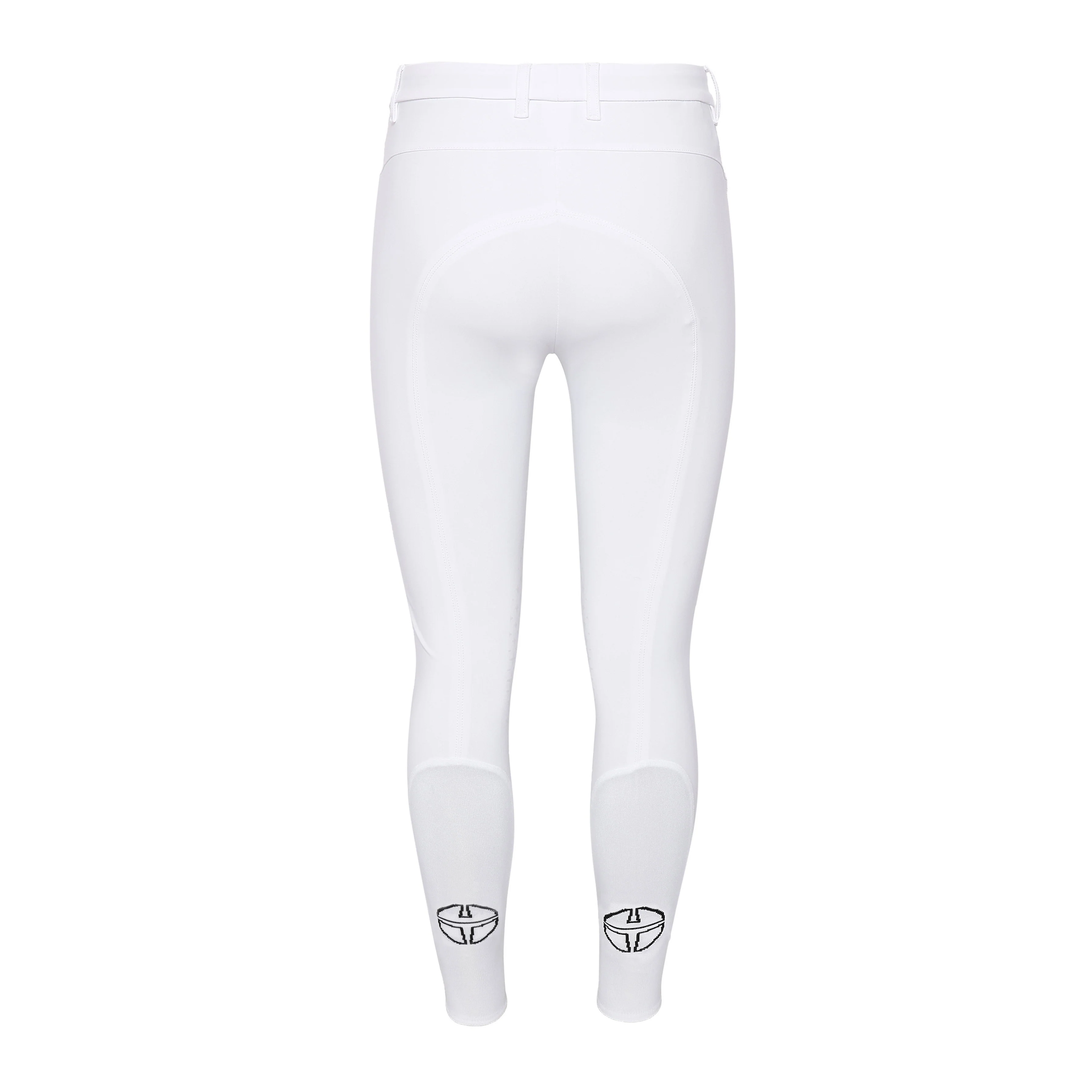 Trolle Ladies Athlete Regular Breeches Knee Grip in White, competition breeches with silicone knee grip.