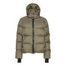 Trolle Ladies Goose Down Puffer Jacket in Olive, a lightweight goose down winter jacket.
