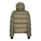 Trolle Ladies Goose Down Puffer Jacket in Olive, a lightweight goose down winter jacket.