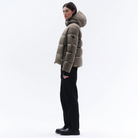 Trolle Ladies Goose Down Puffer Jacket in Olive, a lightweight goose down winter jacket.