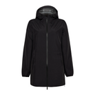 Trolle Ladies Heat-Sealed Breathable Rain Coat in Black, a lightweight waterproof riding coat.