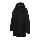 Trolle Ladies Heat-Sealed Breathable Rain Coat in Black, a lightweight waterproof riding coat.