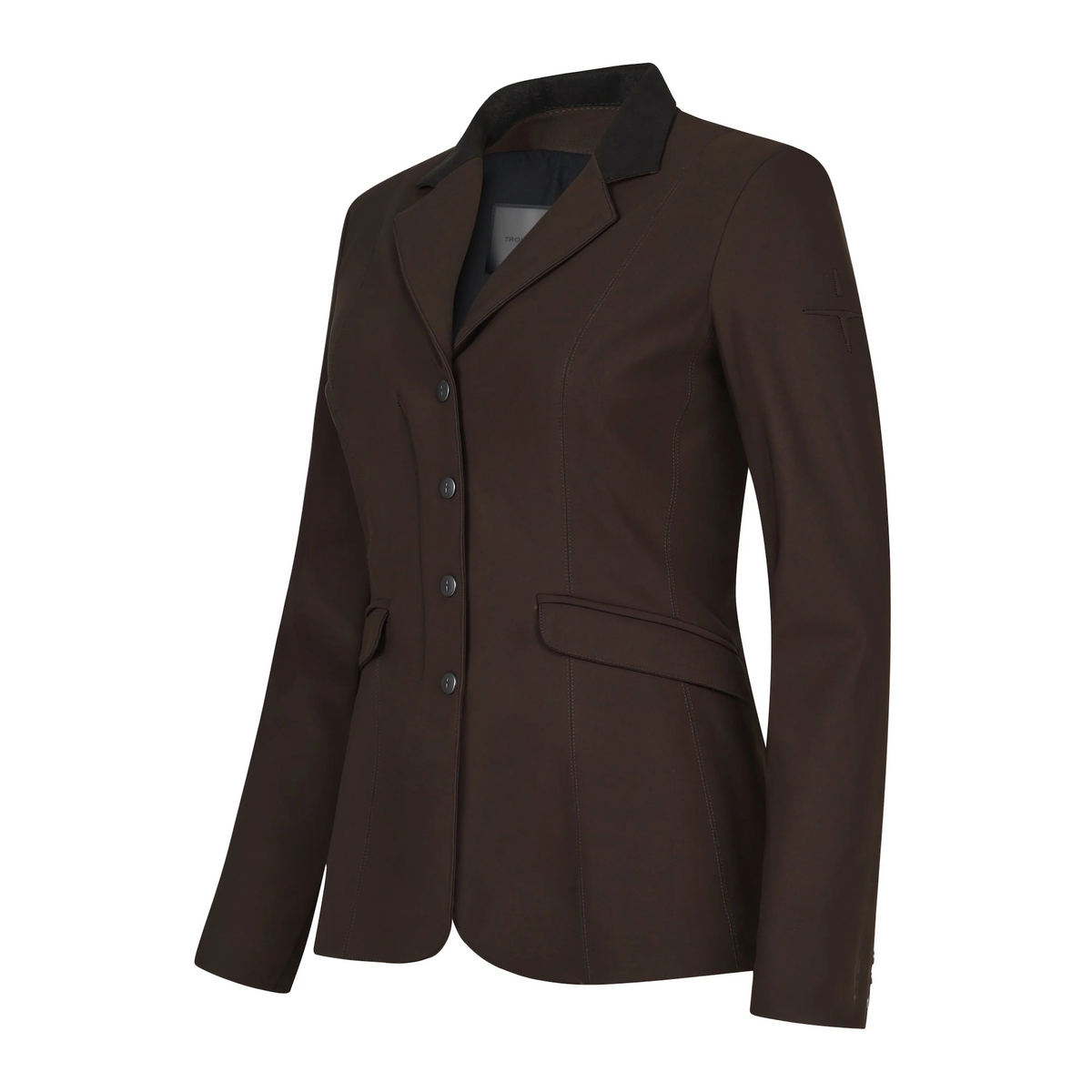Trolle Ladies Light Tech Class Show Jacket in Terra Brown, a lightweight technical competition show jacket.