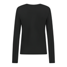 Trolle Ladies Perforated Long Sleeve T-Shirt in Black, a breathable long sleeve training top.