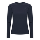 Trolle Ladies Perforated Long Sleeve T-Shirt in Navy, a breathable long sleeve training top.